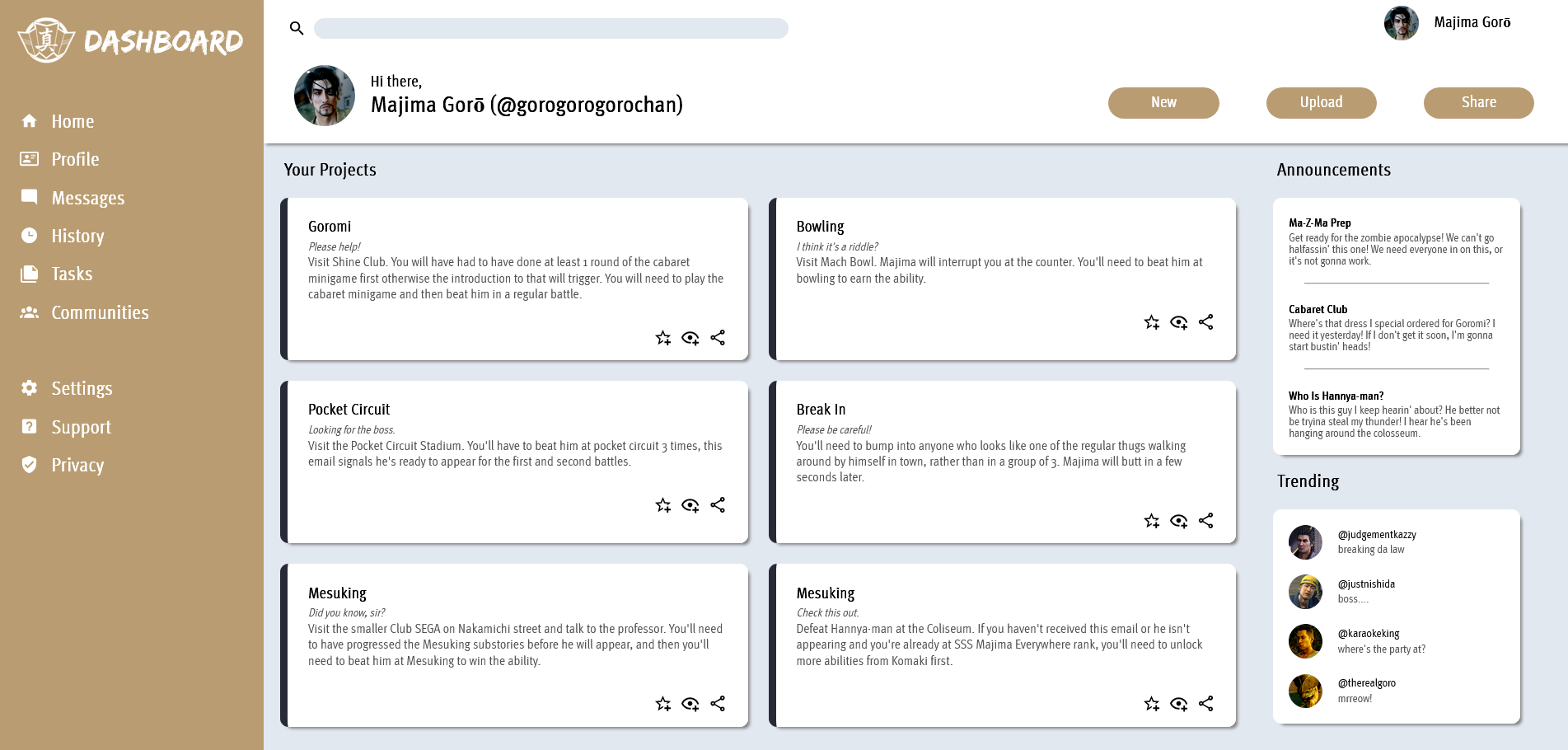 Admin dash project